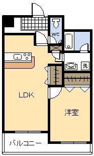 レゾプレスト(1LDK/5階)の間取り写真