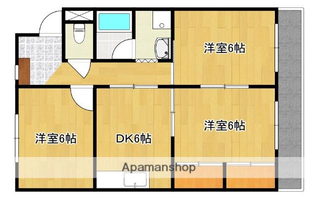 コーポ寿(2LDK/2階)の間取り写真