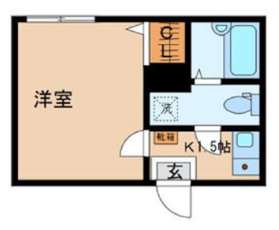 マーレ大森町(1K/1階)の間取り写真