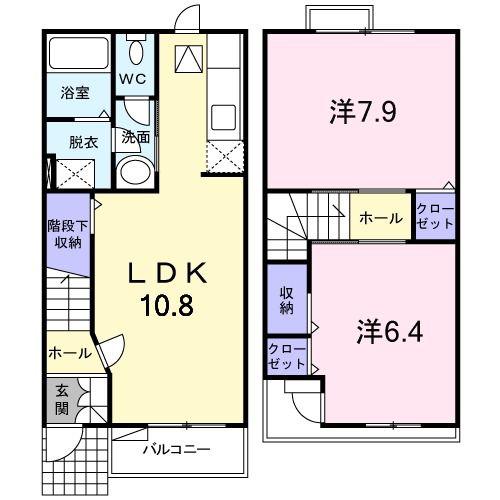 ブリーゼ(2LDK/1階)の間取り写真