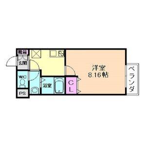 M-FLAT衣摺II(1K/1階)の間取り写真