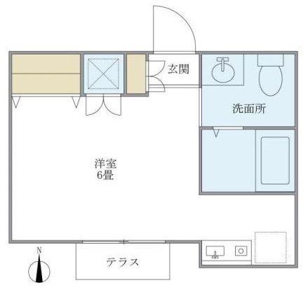 カルム吉祥寺(ワンルーム/2階)の間取り写真