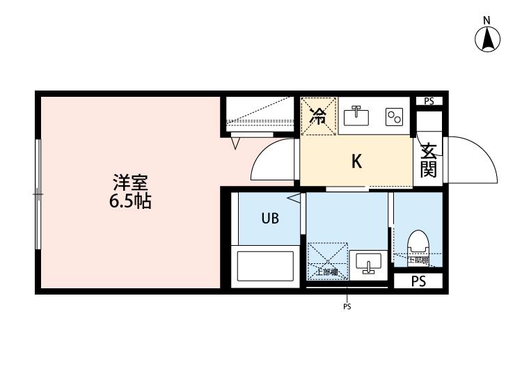 ROBOT HOME 東綾瀬(1K/1階)の間取り写真