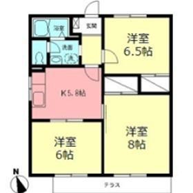 メイプルハイツA(3K/1階)の間取り写真