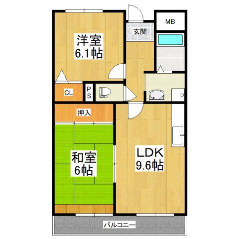 PREMIER21(2LDK/2階)の間取り写真