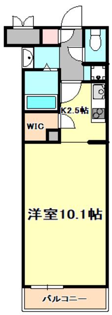 エスタジオ塚口(1K/3階)の間取り写真