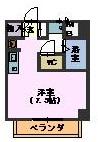フジアビタ(ワンルーム/2階)の間取り写真