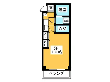 ANDORIA-HASHIMA(ワンルーム/4階)の間取り写真