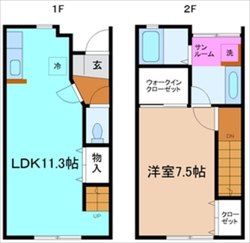 プレシャス(1LDK/1階)の間取り写真