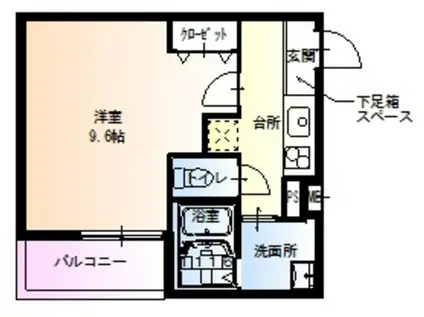 フジパレス喜連瓜破III番館(1K/3階)の間取り写真