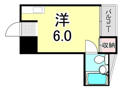 リオーラ神戸(ワンルーム/7階)の間取り写真