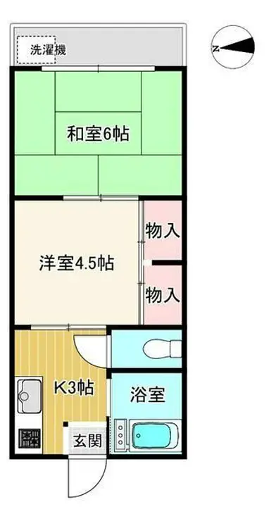 コーポ川村 2階階 間取り