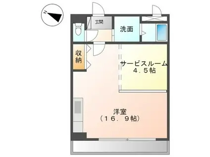 コンフォース21(1LDK/3階)の間取り写真
