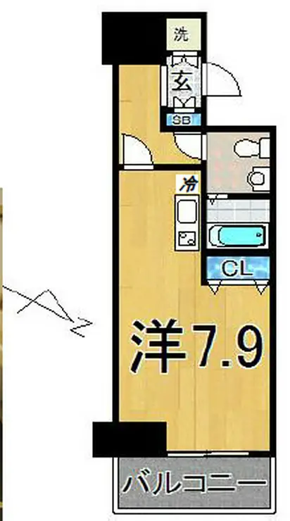 グリアス横浜・プルミエール 4階階 間取り