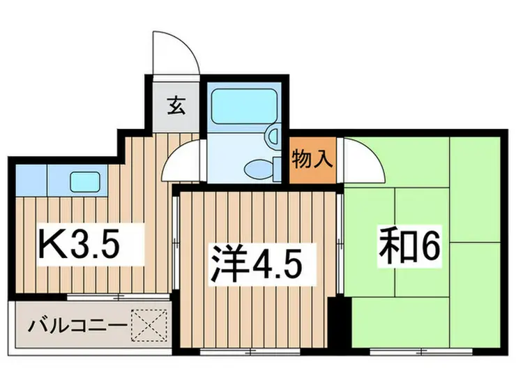 ハイツ西口田中ビル 2階階 間取り