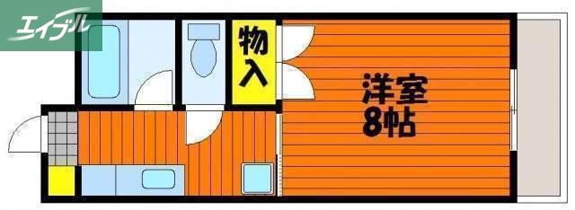 アークハイツ富田町(1K/5階)の間取り写真