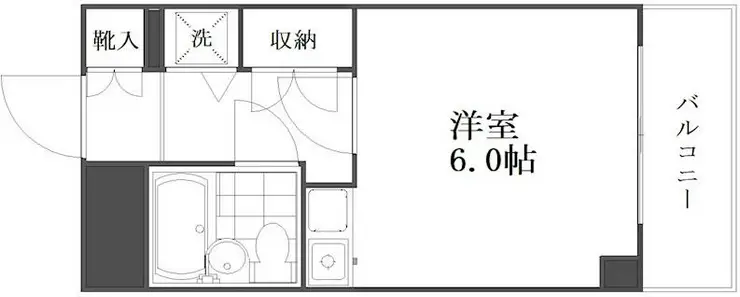 スカイコート鶴見第6 2階階 間取り