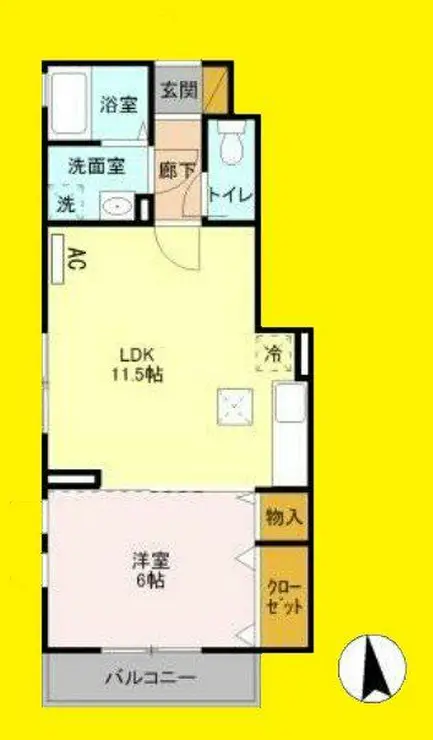 メゾンルミエール 1階階 間取り