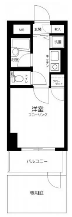 プレール西新宿 1階階 間取り