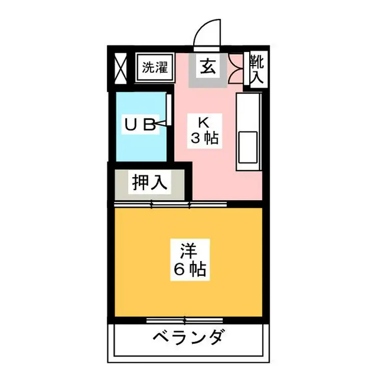 向ヶ丘サニーハイツ 3階階 間取り