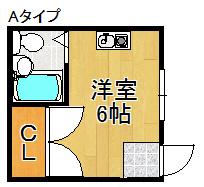 オリーブ泉佐野駅前ビル(ワンルーム/4階)の間取り写真