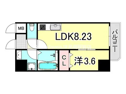 MAISON PREMIER VI(1LDK/5階)の間取り写真