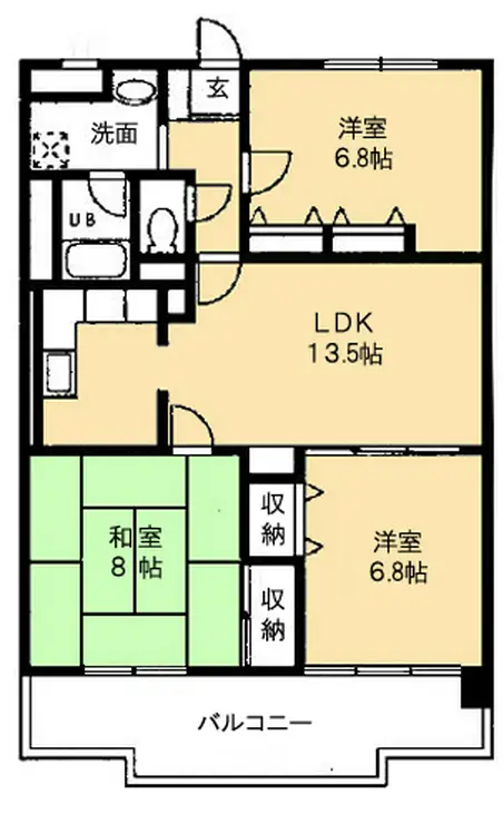 プリメール石神井 3階階 間取り