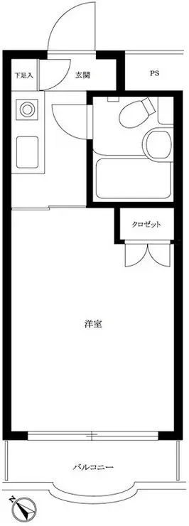 ハイタウン洗足池 2階階 間取り