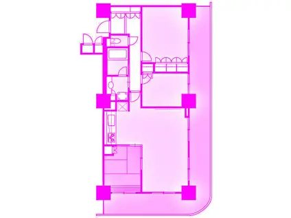 エクステ山下公園クレイドルタワー(3LDK/21階)の間取り写真