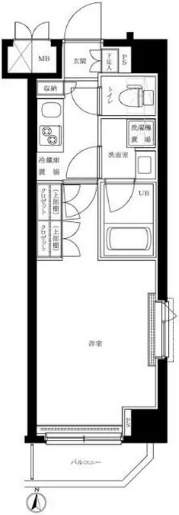 ルーブル蒲田南七番館 3階階 間取り