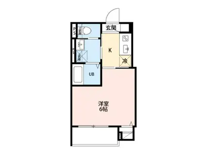 ROBOT HOME 千住大橋(1K/2階)の間取り写真