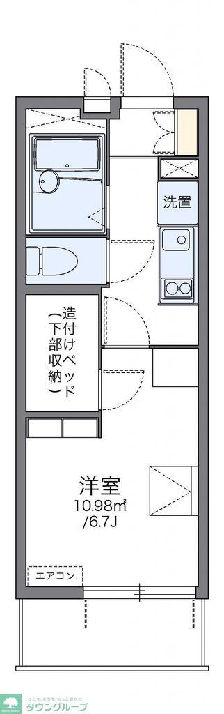レオパレス新栄(1K/4階)の間取り写真