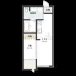 KOYA 430(1LDK/2階)の間取り写真