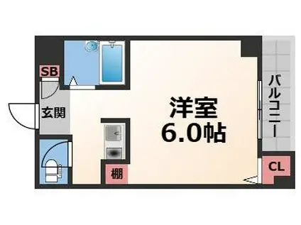 ハレクラニ小路(1K/4階)の間取り写真