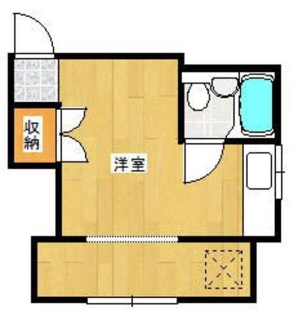 玉舎ビル(ワンルーム/4階)の間取り写真