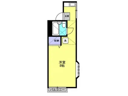 アーバンYS(ワンルーム/2階)の間取り写真
