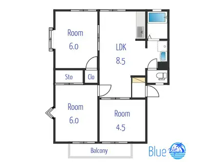 スプリングピアE(3LDK/1階)の間取り写真
