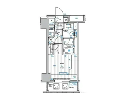 SYFORME HIGASHI-AZABU(1K/3階)の間取り写真