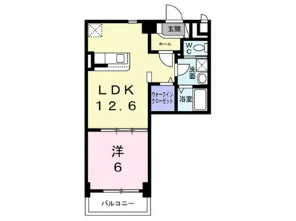 メゾン ド エートゥーゼット 守山市播磨田町(1LDK/6階)の間取り写真