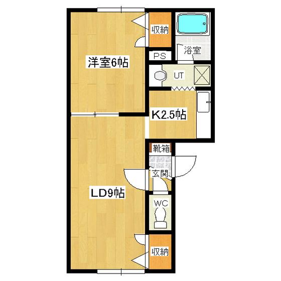 YAMASA(1LDK/1階)の間取り写真