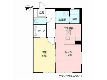 シャーメゾン ルミナス(1LDK/1階)の間取り写真