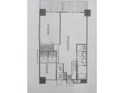 下田ハイツ(3DK/5階)の間取り写真