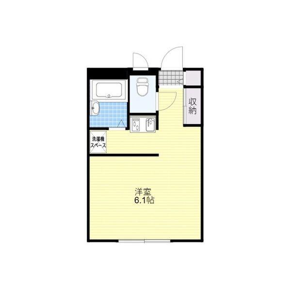 しらさぎ(1K/2階)の間取り写真