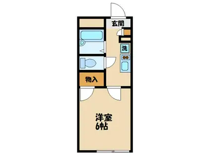 レオパレス金森(1K/2階)の間取り写真