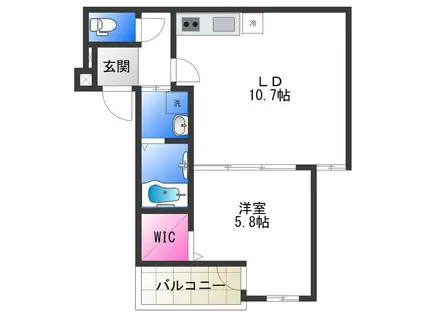 フジパレス浜寺昭和町(1LDK/3階)の間取り写真