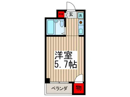 第一正陽ビル(ワンルーム/4階)の間取り写真