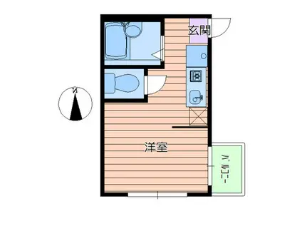 アネシス・ロジェ(ワンルーム/3階)の間取り写真