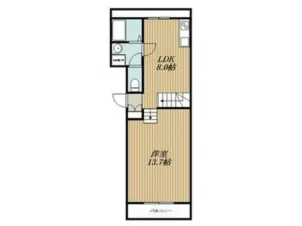 FREA (1LDK/3階)の間取り写真