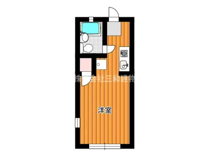 シャトルミサ(ワンルーム/1階)の間取り写真