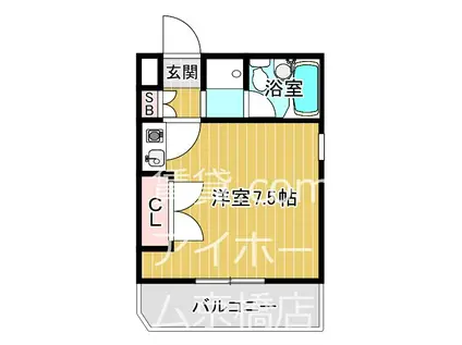 フォーラム都島内代駅前(ワンルーム/7階)の間取り写真